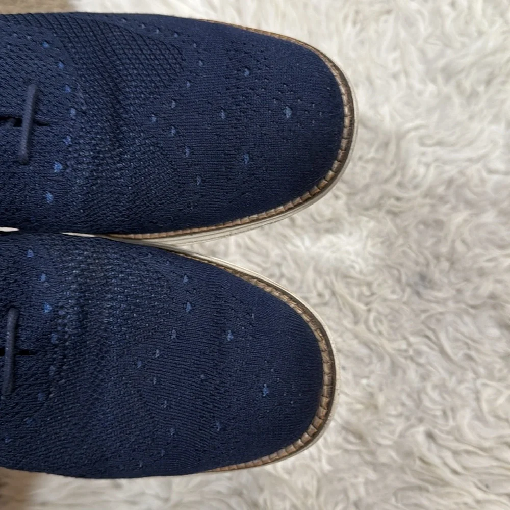 Cole Haan Mens‎ Navy Blue 2.Zerogrand Stitchlite Lace Up Oxford Shoes Size 10